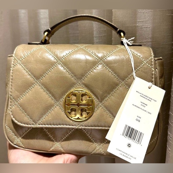 Tory Burch Willa Glazed Mini Top Handle Bag - Picture 1 of 10
